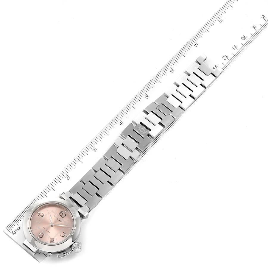 Cartier Pasha C Midsize Pink Dial Automatic Ladies Watch W31075M7 3