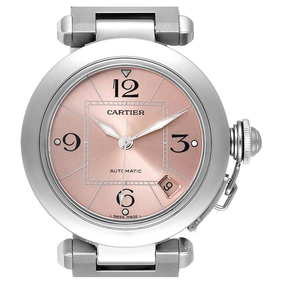 Cartier Pasha C Midsize Pink Dial Automatic Ladies Watch W31075M7