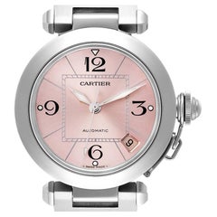 Cartier Pasha C Midsize Pink Dial Automatic Ladies Watch W31075M7