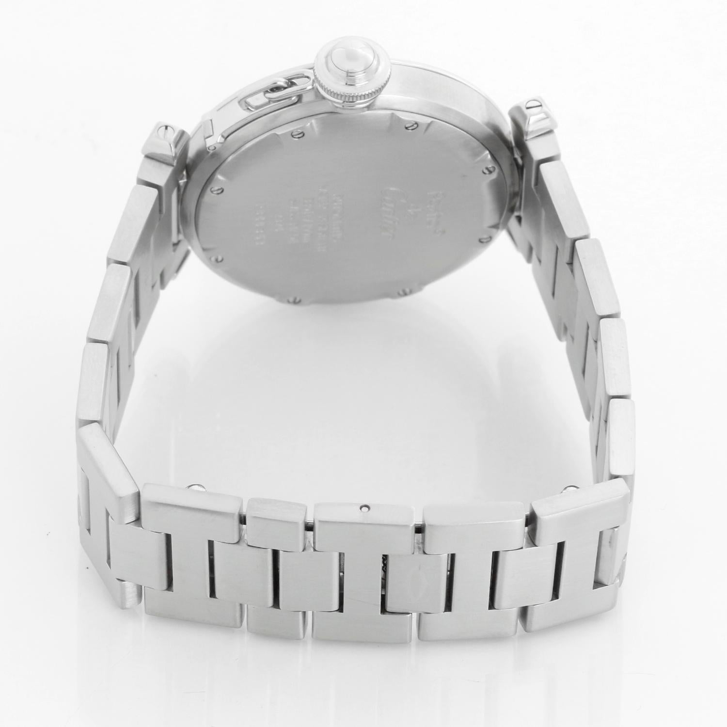 Women's or Men's Cartier Pasha C Midsize Stainless Steel Men's or Ladies Watch 2324 W31015M7 For Sale