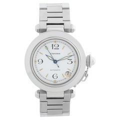 Cartier Pasha C Midsize Stainless Steel Men's or Ladies Watch 2324 W31015M7