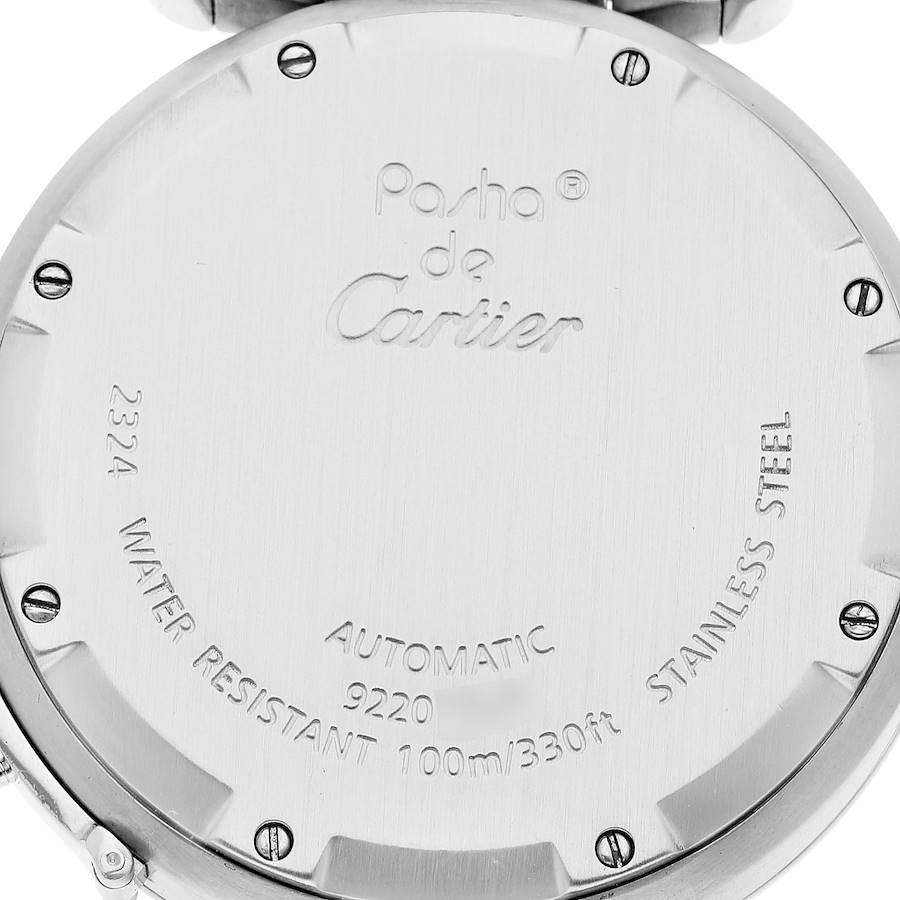 Cartier Pasha C Midsize White Dial Automatic Steel Mens Watch W31074M7 For Sale 1