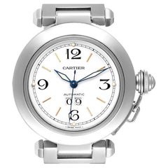 Cartier Pasha C Midsize White Dial Steel Unisex Watch W31044M7