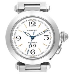 Cartier Pasha C Midsize White Dial Steel Unisex Watch W31044M7