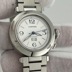 Cartier Pasha C Ref 2475 Stainless Steel Box Paper