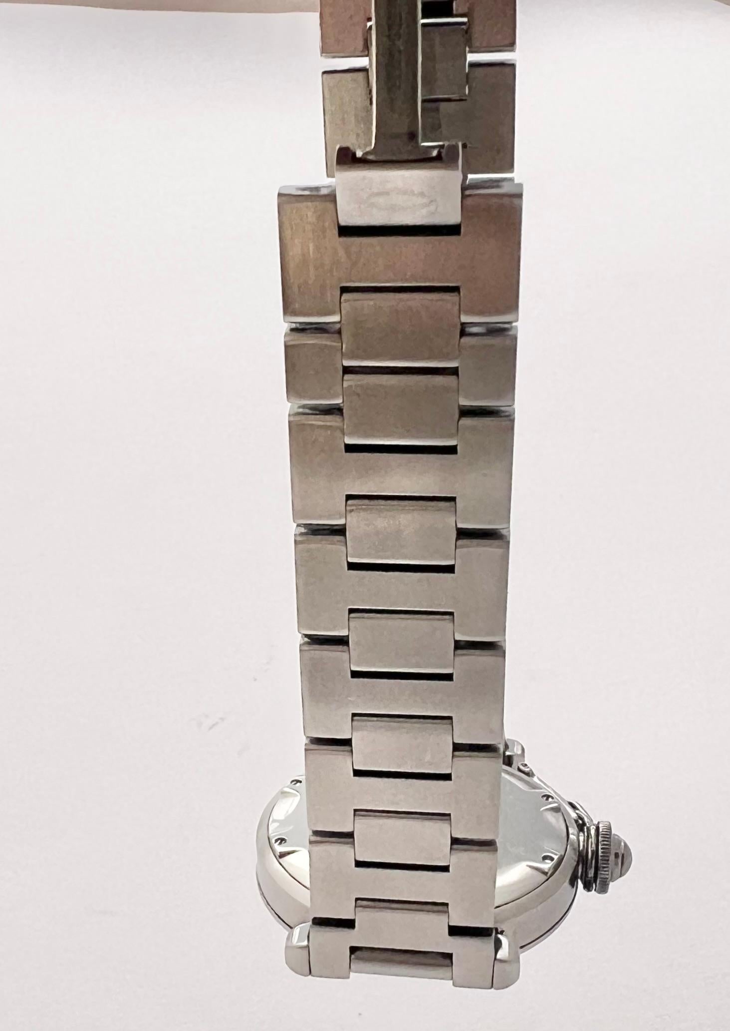 Cartier Pasha C Steel Salmon Grid Dial 35mm 2324 Automatic Watch For Sale 3