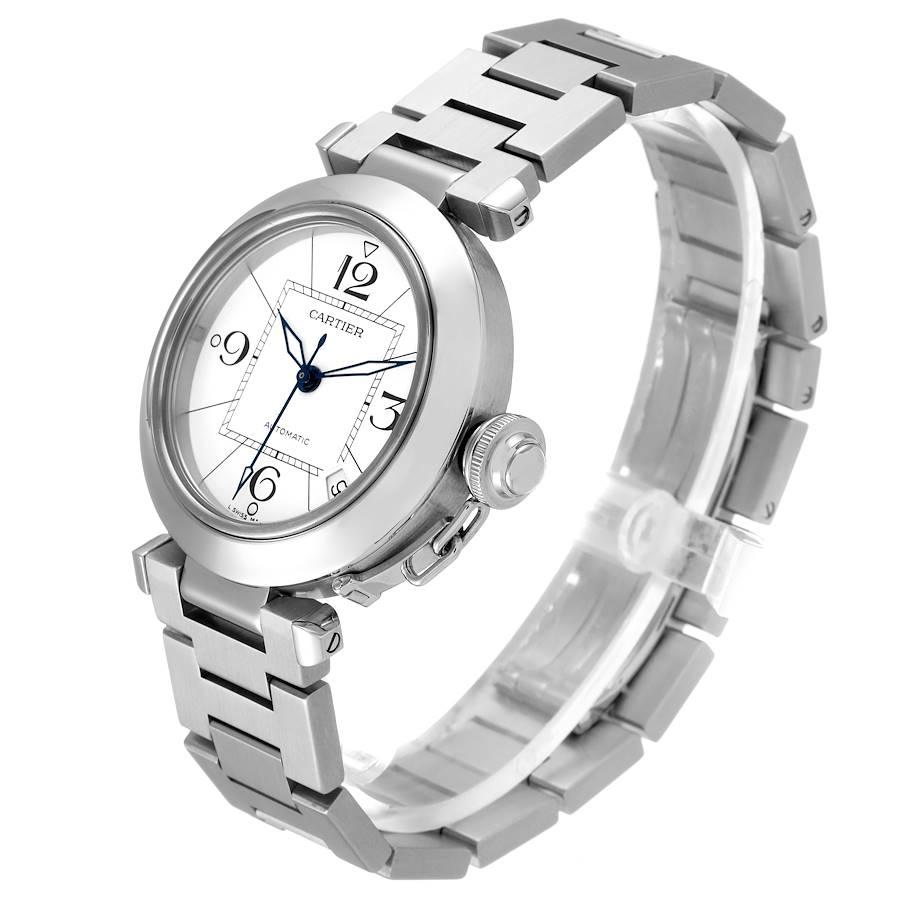 Cartier Pasha C White Dial Automatic Steel Unisex Watch W31074M7 1