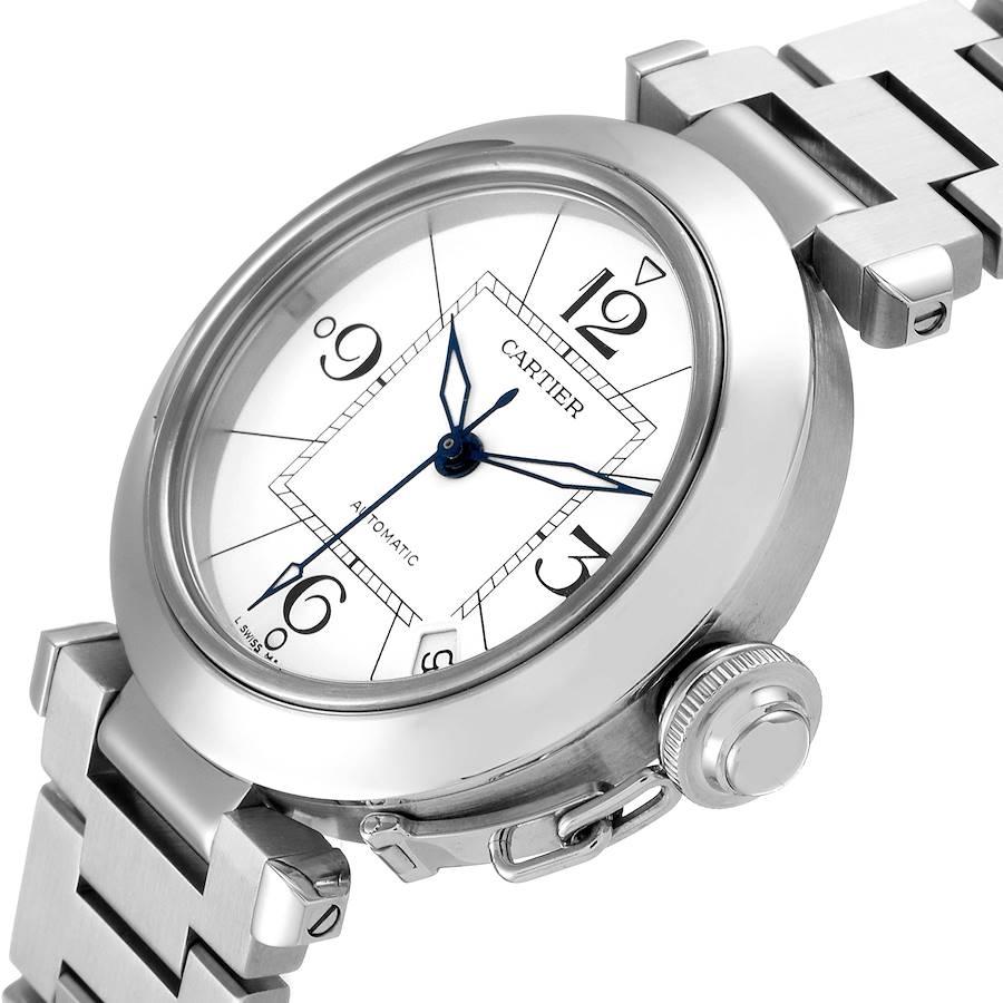 Cartier Pasha C White Dial Automatic Steel Unisex Watch W31074M7 2