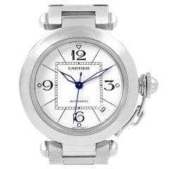Cartier Pasha C White Dial Automatic Steel Unisex Watch W31074M7