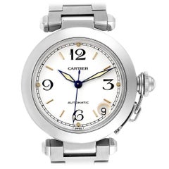 Cartier Pasha C White Dial Automatic Steel Unisex Watch W31074M7