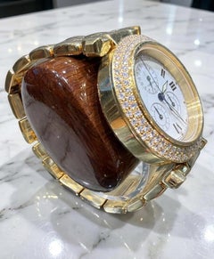 Cartier Pasha Chronograph – Automatikuhr aus 18 Karat Gelbgold mit Diamantlünette, 38 mm