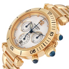 Cartier Pasha Chronograph Yellow Gold Mens Watch 2111