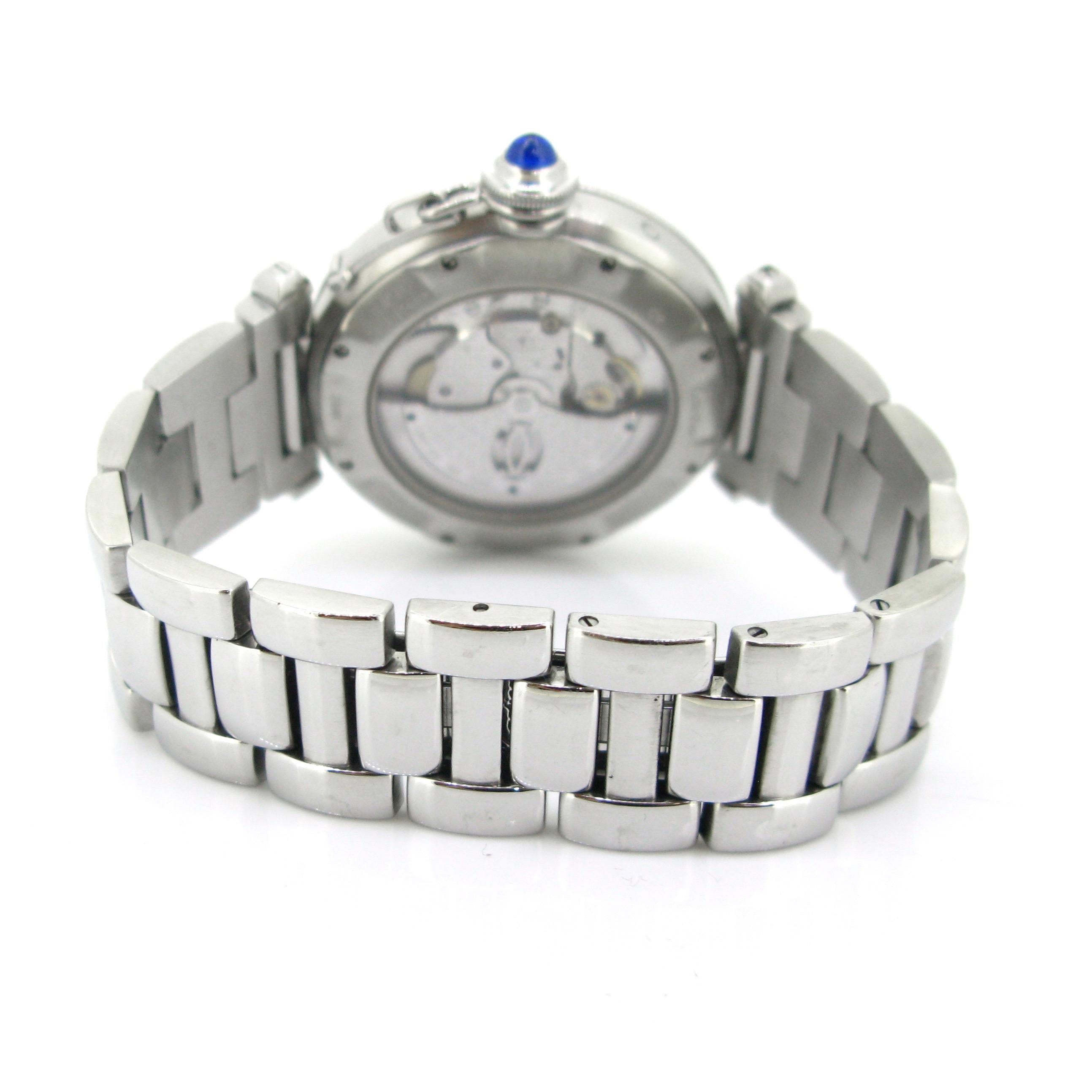 Cartier Pasha Date Stainless Steel Automatic Wristwatch 1