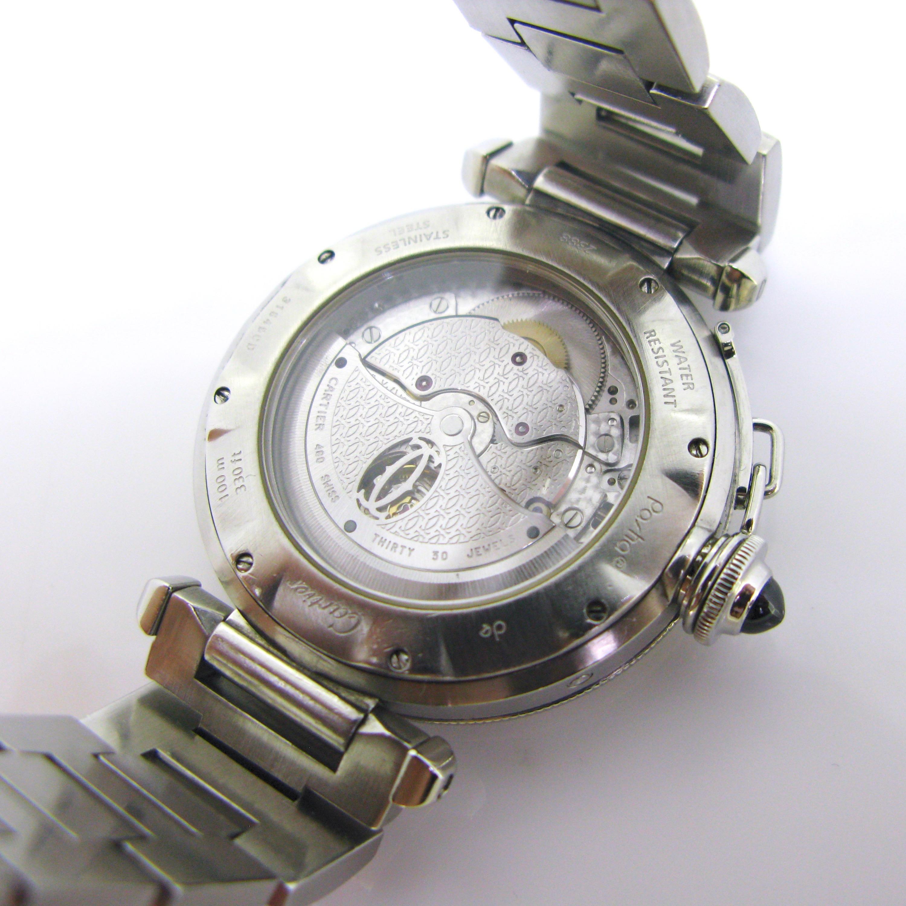 Cartier Pasha Date Stainless Steel Automatic Wristwatch 3
