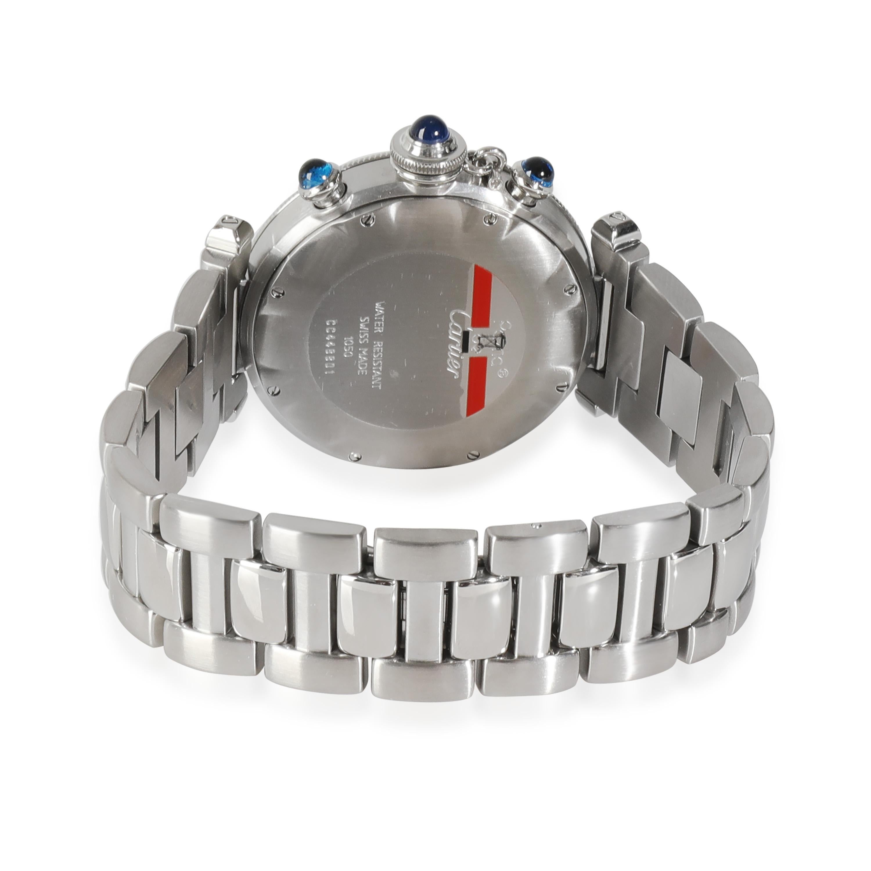 Orologio da uomo Cartier Pasha de Cartier 1050 in  Acciaio inox

SKU: 134145

DETTAGLI PRIMARI
Marchio: Cartier
Model: Pasha de Cartier
Paese di origine: Svizzera
Tipo di movimento: Quarzo: Batteria
Anno di produzione: 1990-1999
Condit: Introdotto