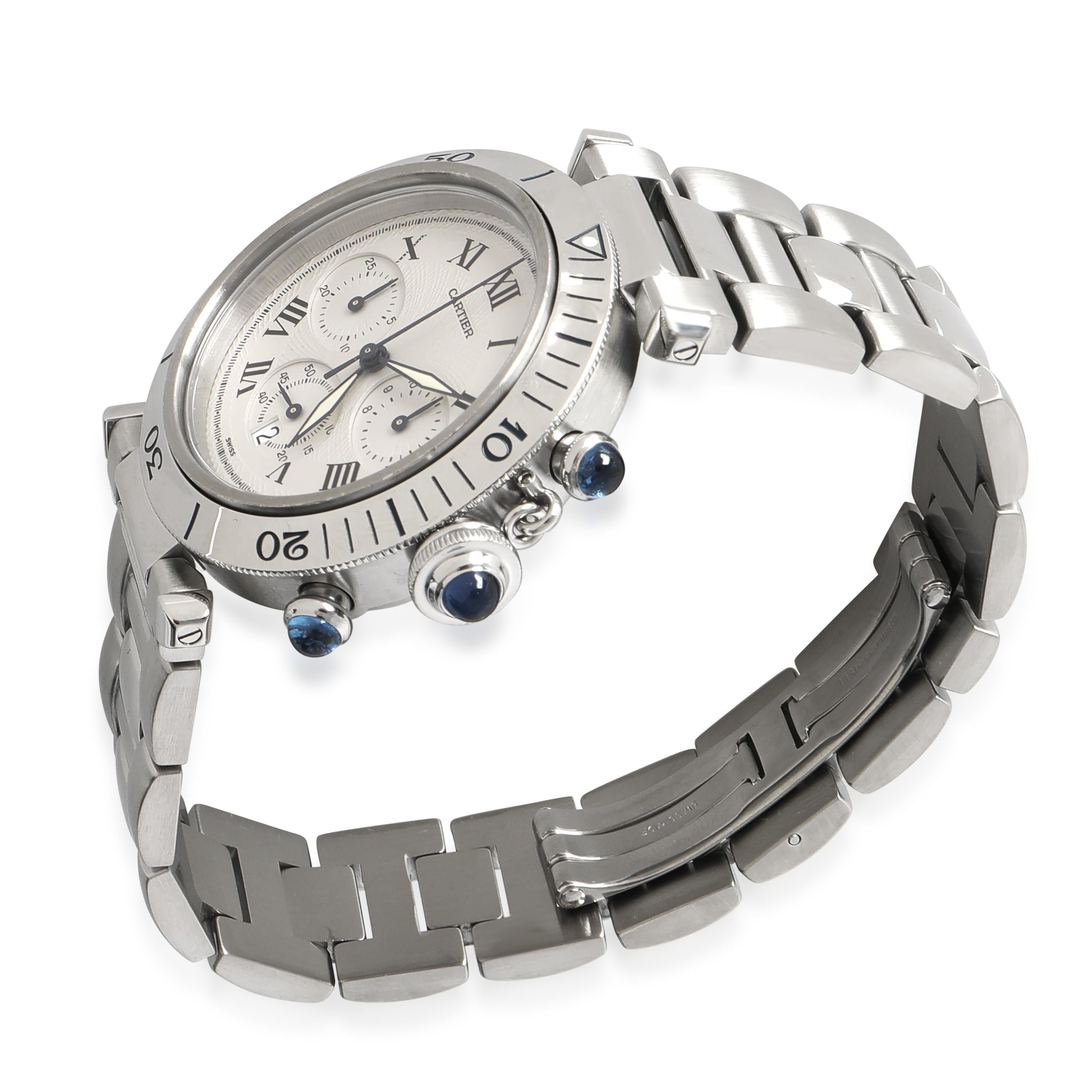Orologio da uomo Cartier Pasha de Cartier 1050 in  Acciaio inox In condizioni ottime a New York, NY