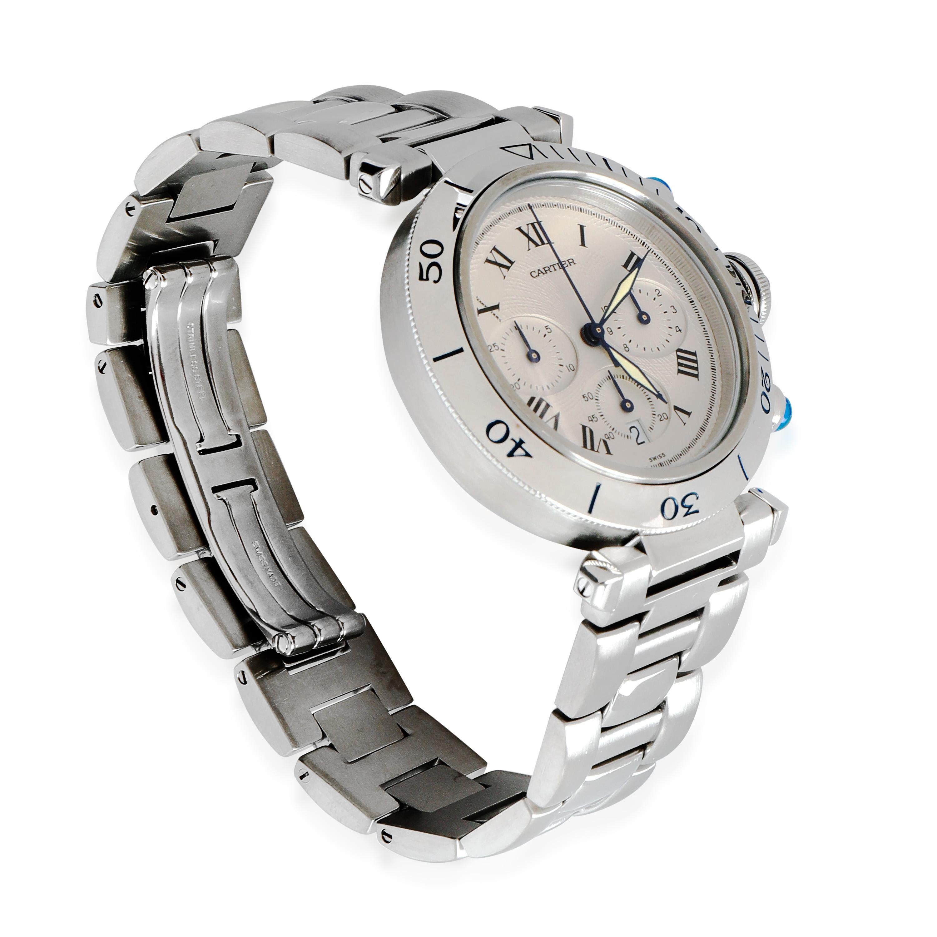 Uomo Orologio da uomo Cartier Pasha de Cartier 1050 in  Acciaio inox