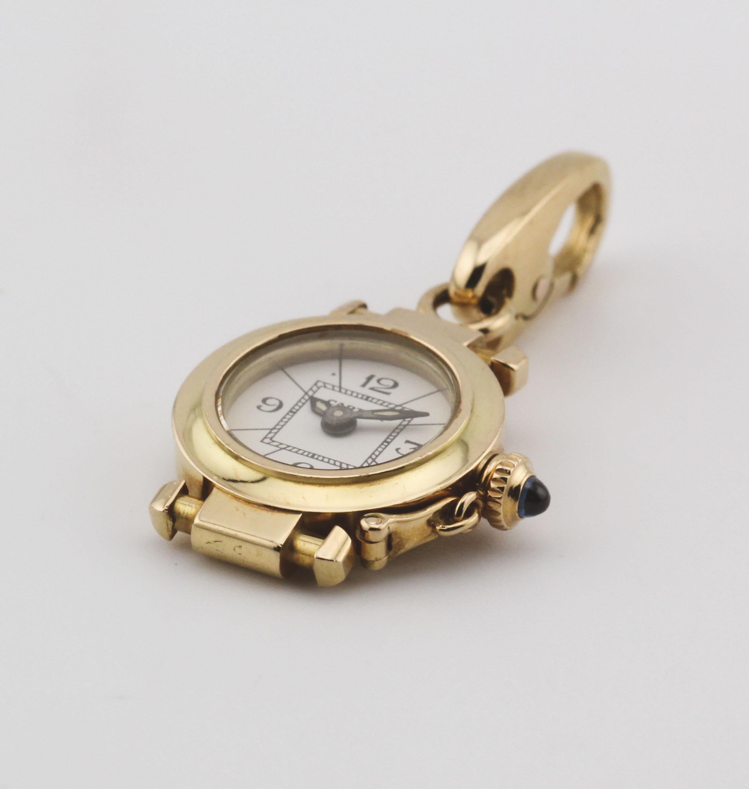 Cartier Pascha de Cartier 18k Gold Charme im Zustand „Gut“ im Angebot in Simpsonville, SC
