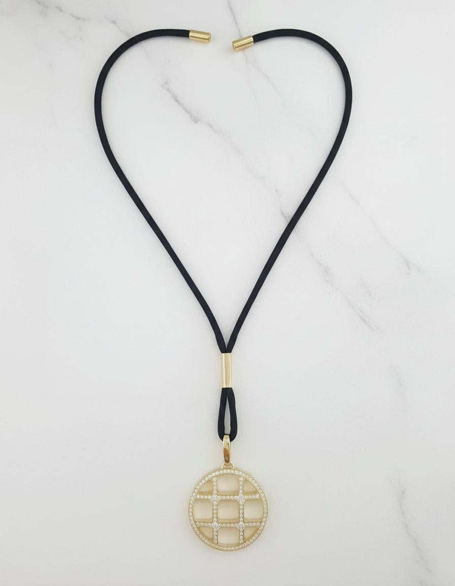 da uomo o donna Cartier Pasha de Cartier - Collana in oro giallo 18 carati e diamanti in vendita