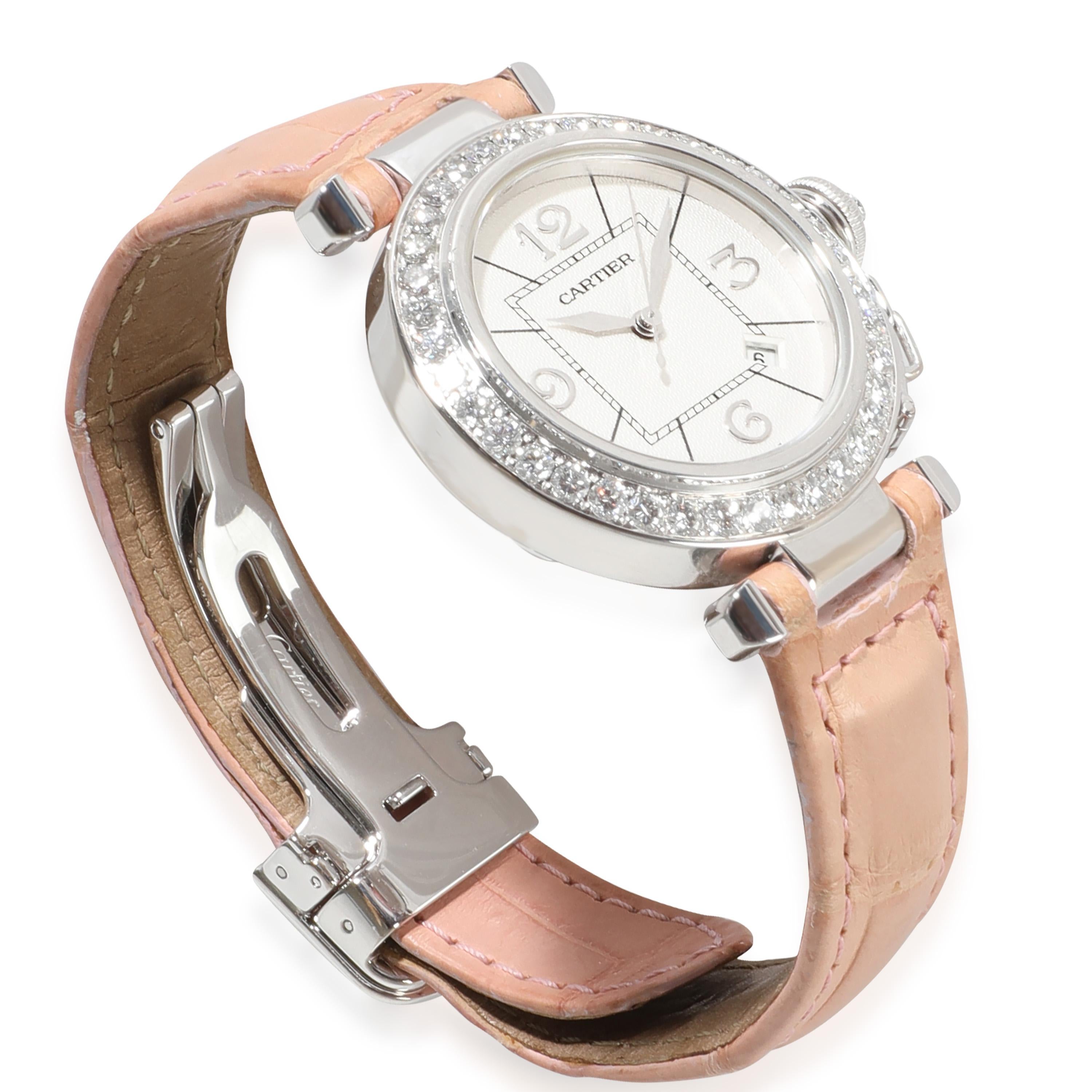 Cartier Pasha de Cartier 2398 Women's Watch in 18kt White Gold For Sale 1
