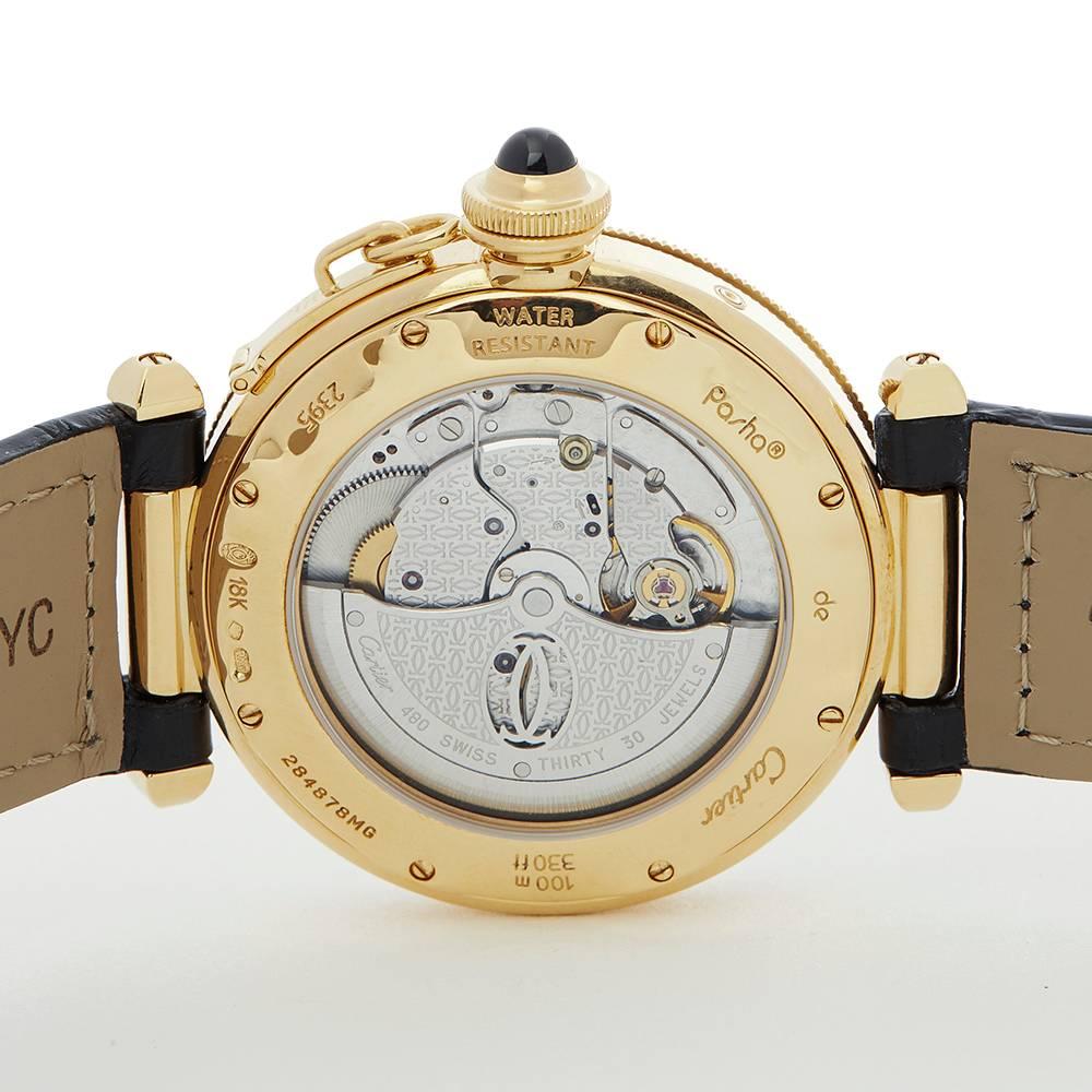 Women's or Men's Cartier Pasha De Cartier GMT Power Reserve 18k Yellow Gold Mens 2395 or W3014456