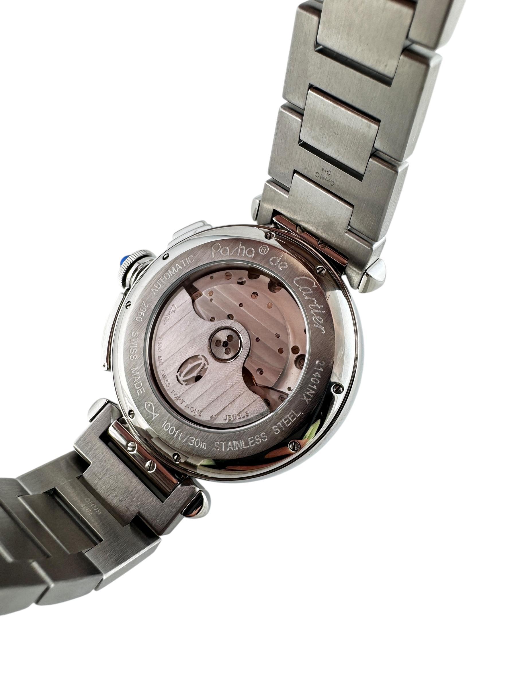 Cartier Pasha de Cartier Men's Stainless Automatic Watch 42mm #20309 7