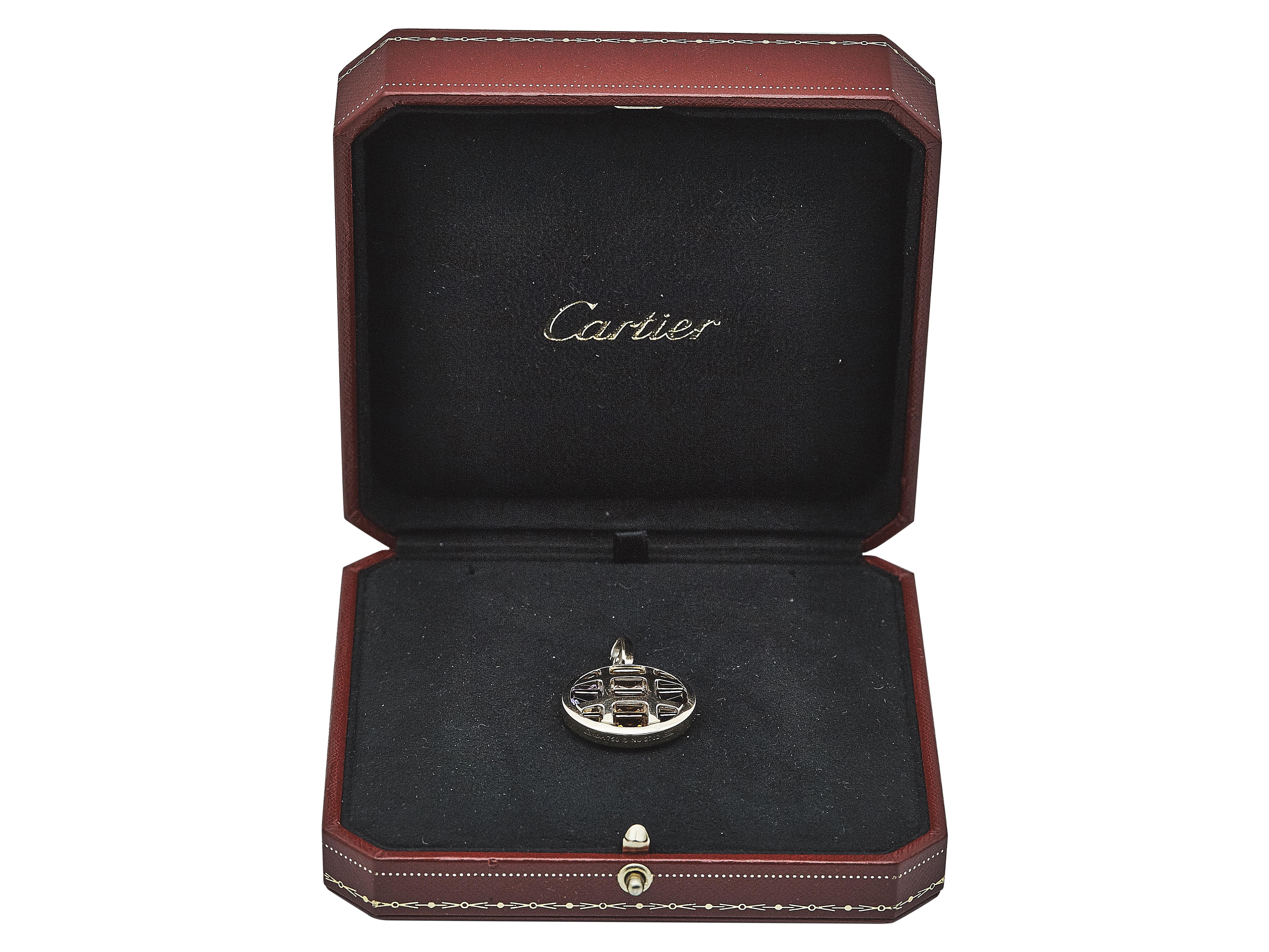 Cartier Pasha de Cartier Pendant 18K Yellow Gold Multi Gemstones In Excellent Condition For Sale In New York, NY