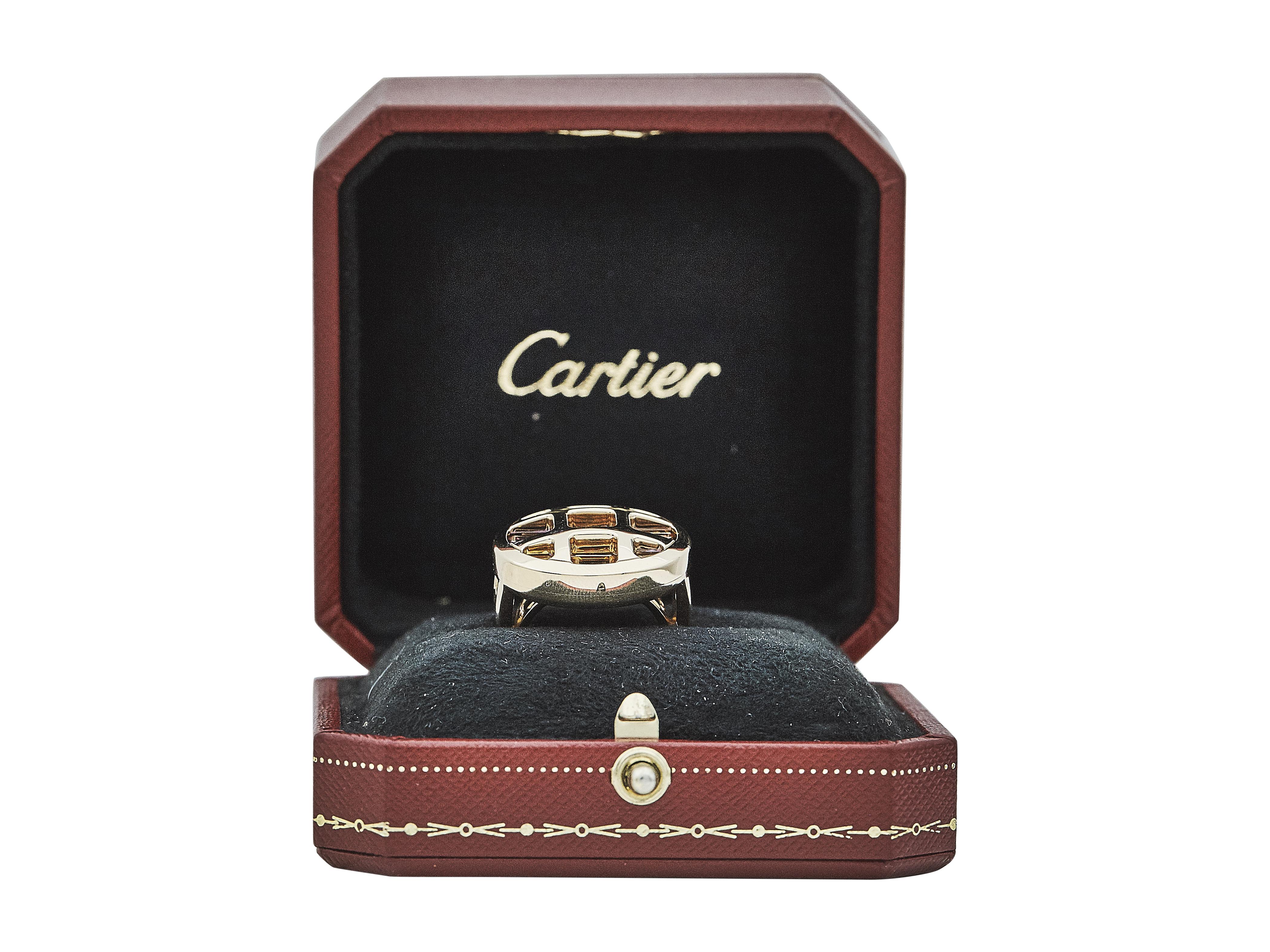 Cartier Pasha de Cartier Ring 18K Yellow Gold Multi Gemstone In Excellent Condition For Sale In New York, NY