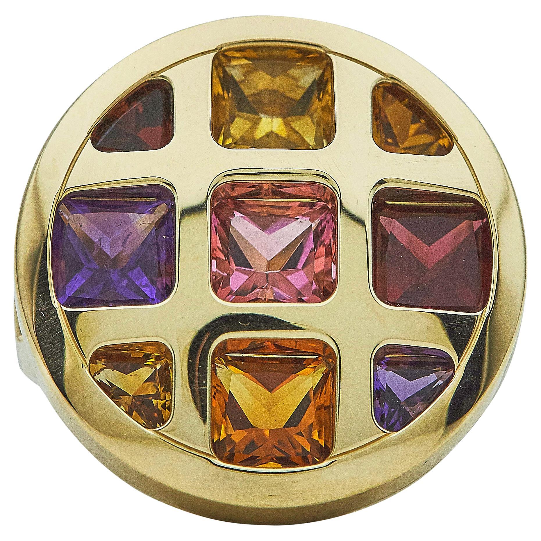 Cartier Pasha de Cartier Ring 18K Gelbgold Multi Edelstein