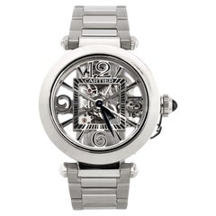 Cartier Pasha de Cartier Skeleton Automatic Watch Stainless Steel 41