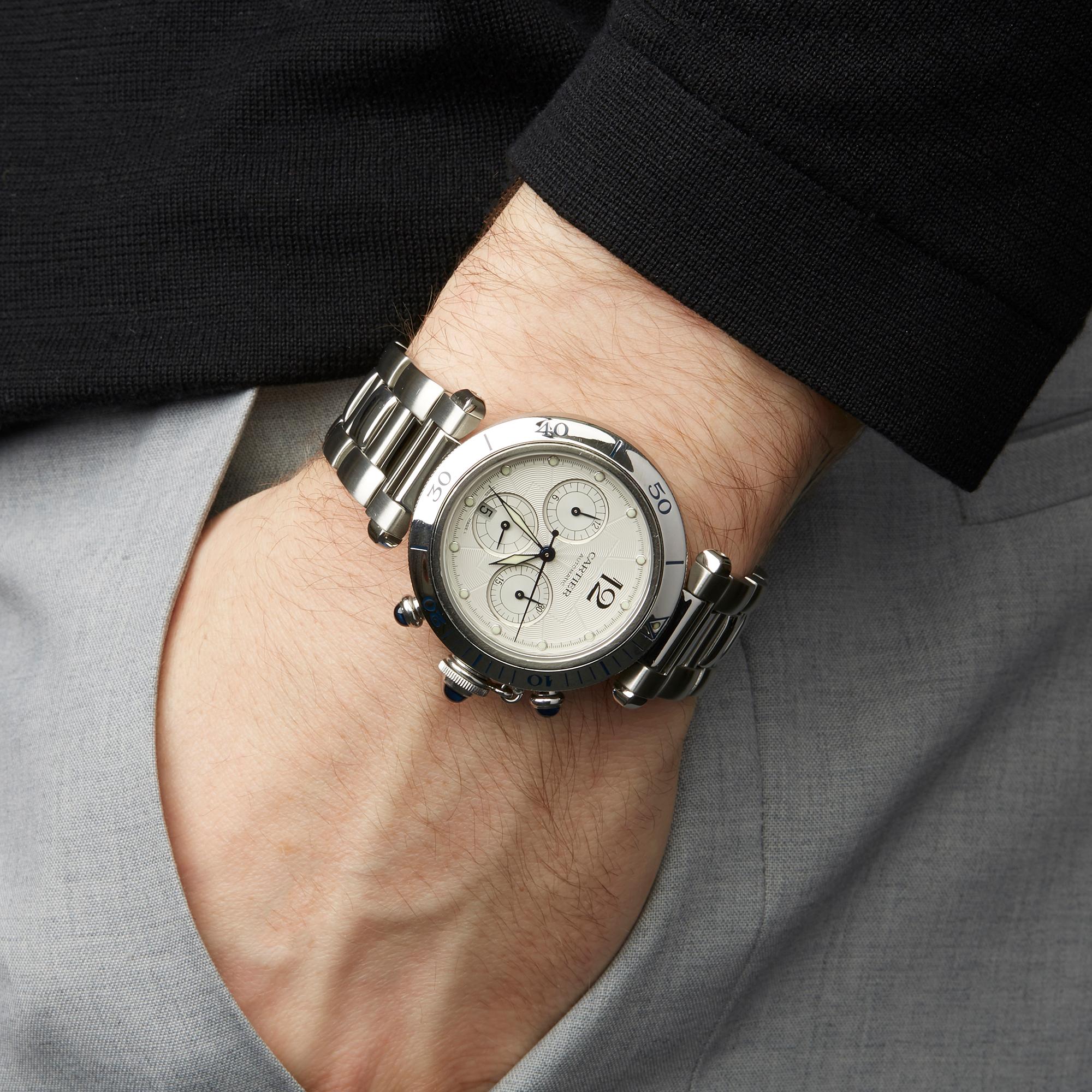 Cartier Pasha de Cartier Stainless Steel 2113 Wristwatch 2