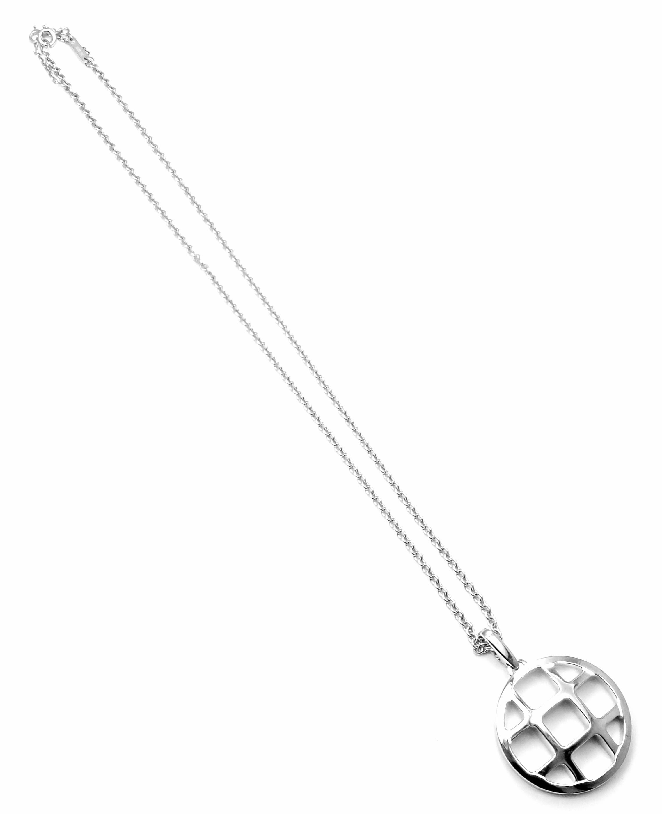 Cartier Pasha De Cartier White Gold Pendant Chain Necklace For Sale 2
