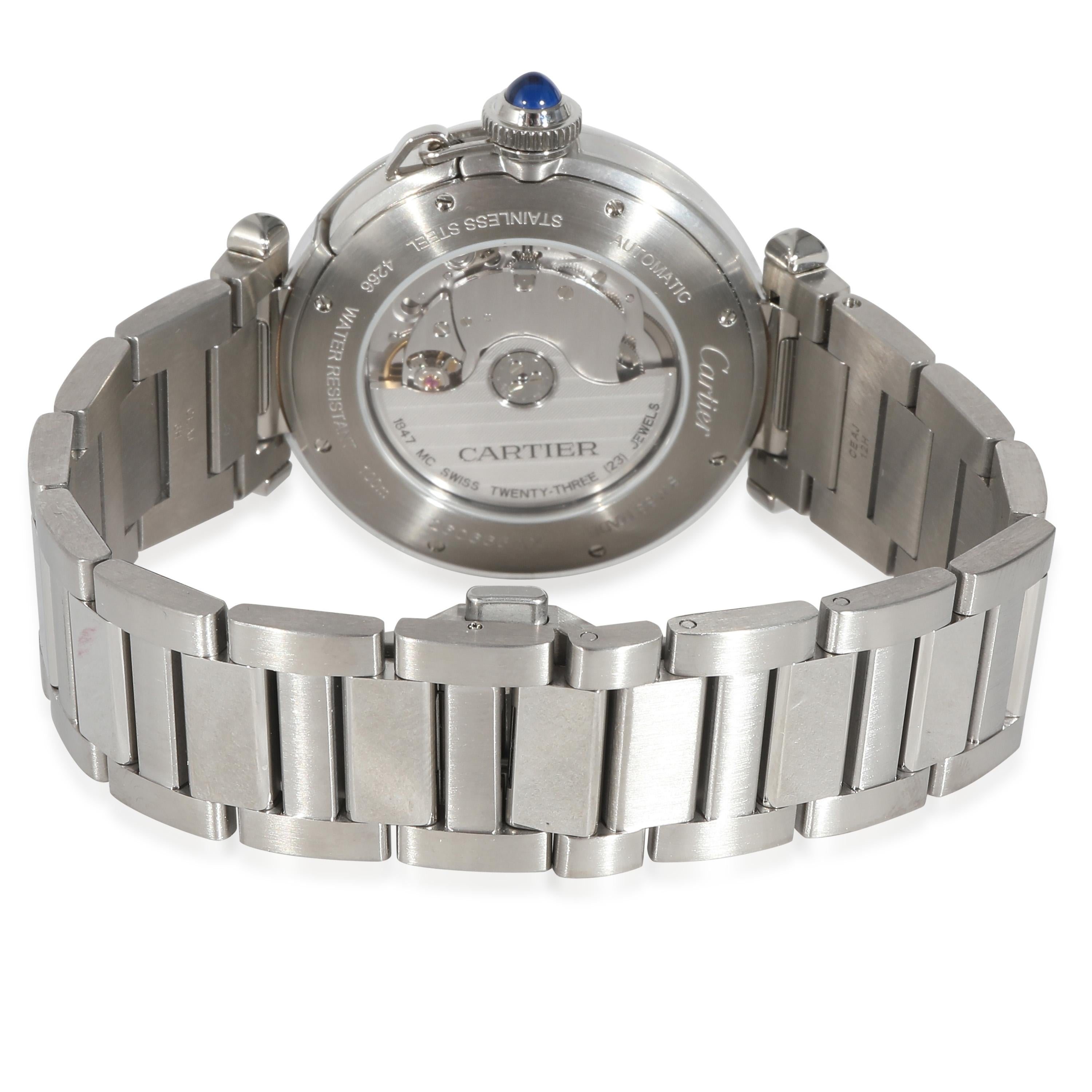 Cartier Pasha de Cartier WSPA0009 Men's Watch in  Stainless Steel

SKU: 137322

PRIMARY DETAILS
Brand: Cartier
Model: Pasha de Cartier
Country of Origin: Switzerland
Movement Type: Mechanical: Automatic/Kinetic
Year Manufactured: 2021
Year of