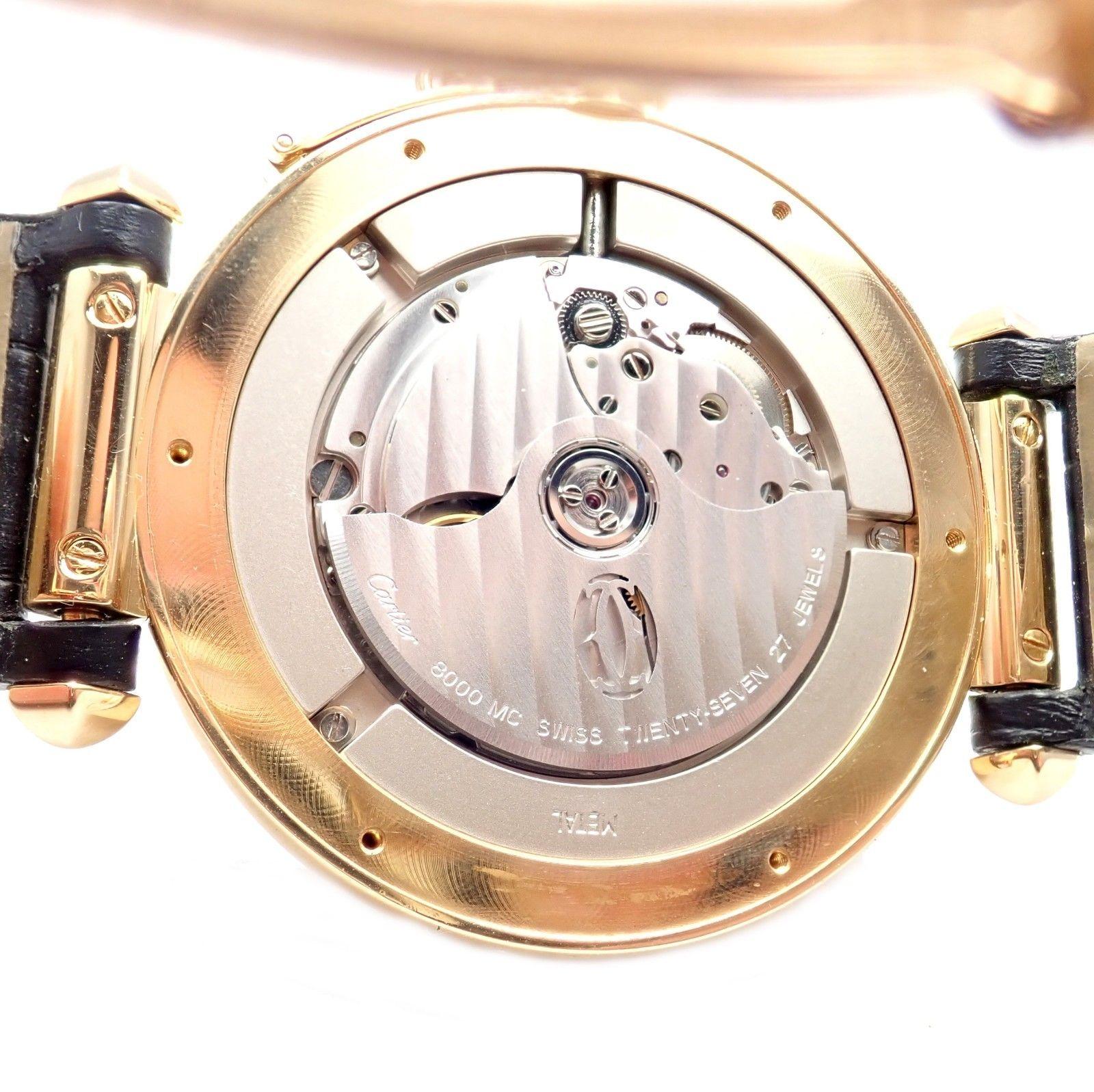Cartier Pasha Diamond Automatic Yellow Gold Watch 6