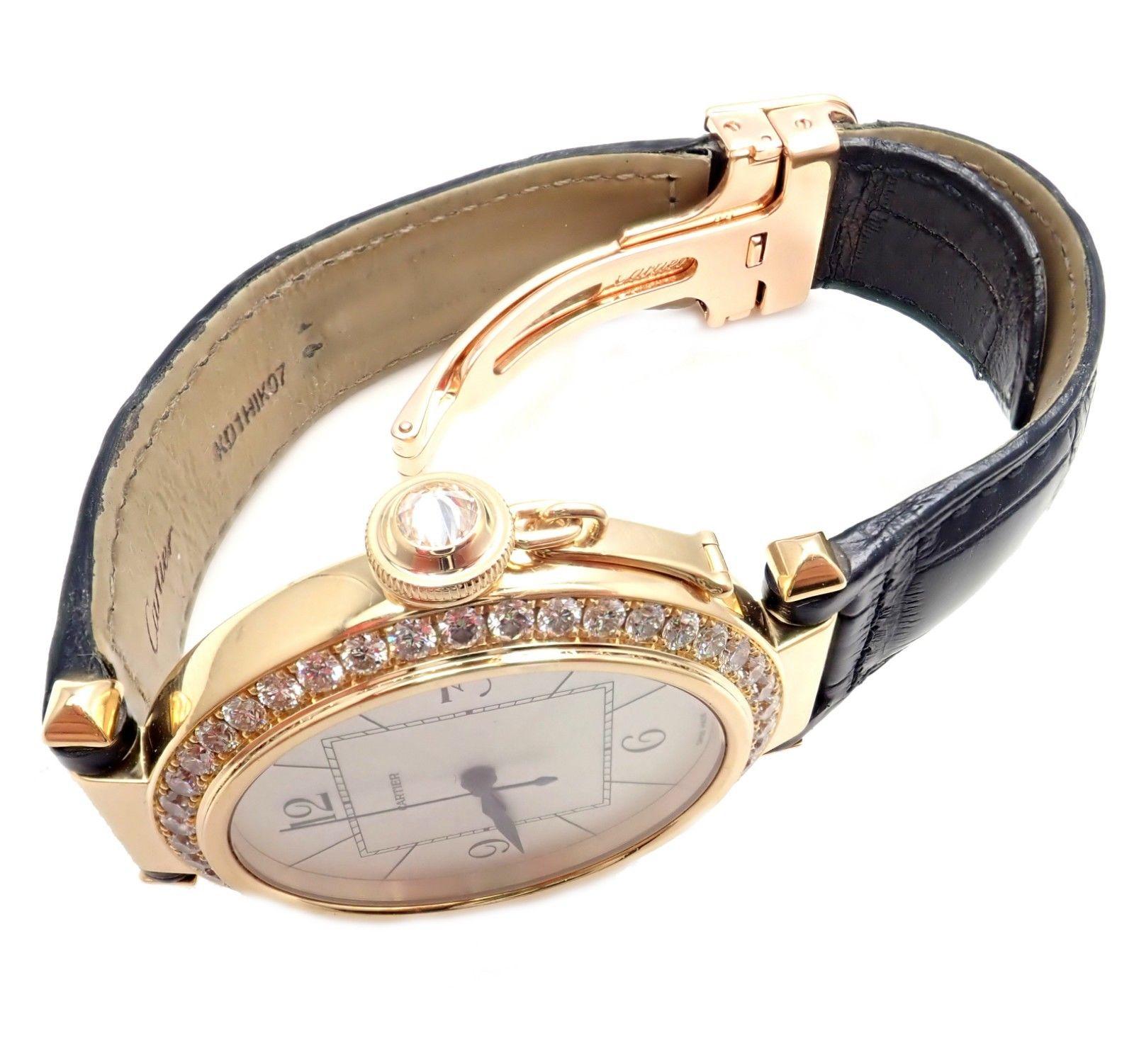 Cartier Pasha Diamond Automatic Yellow Gold Watch 7