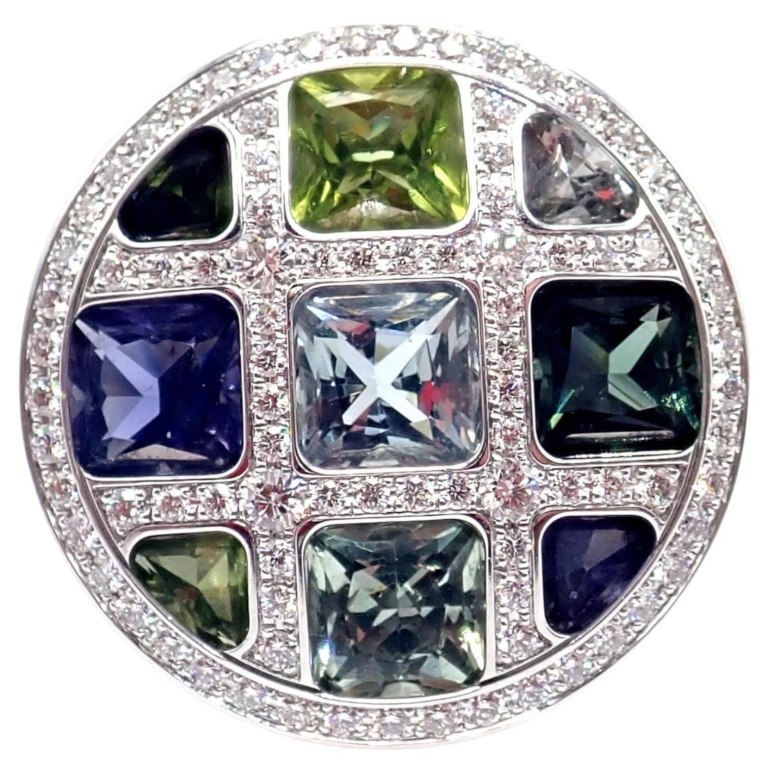 Cartier Bague Pasha en or blanc, tourmaline, aigue-marine et diamants