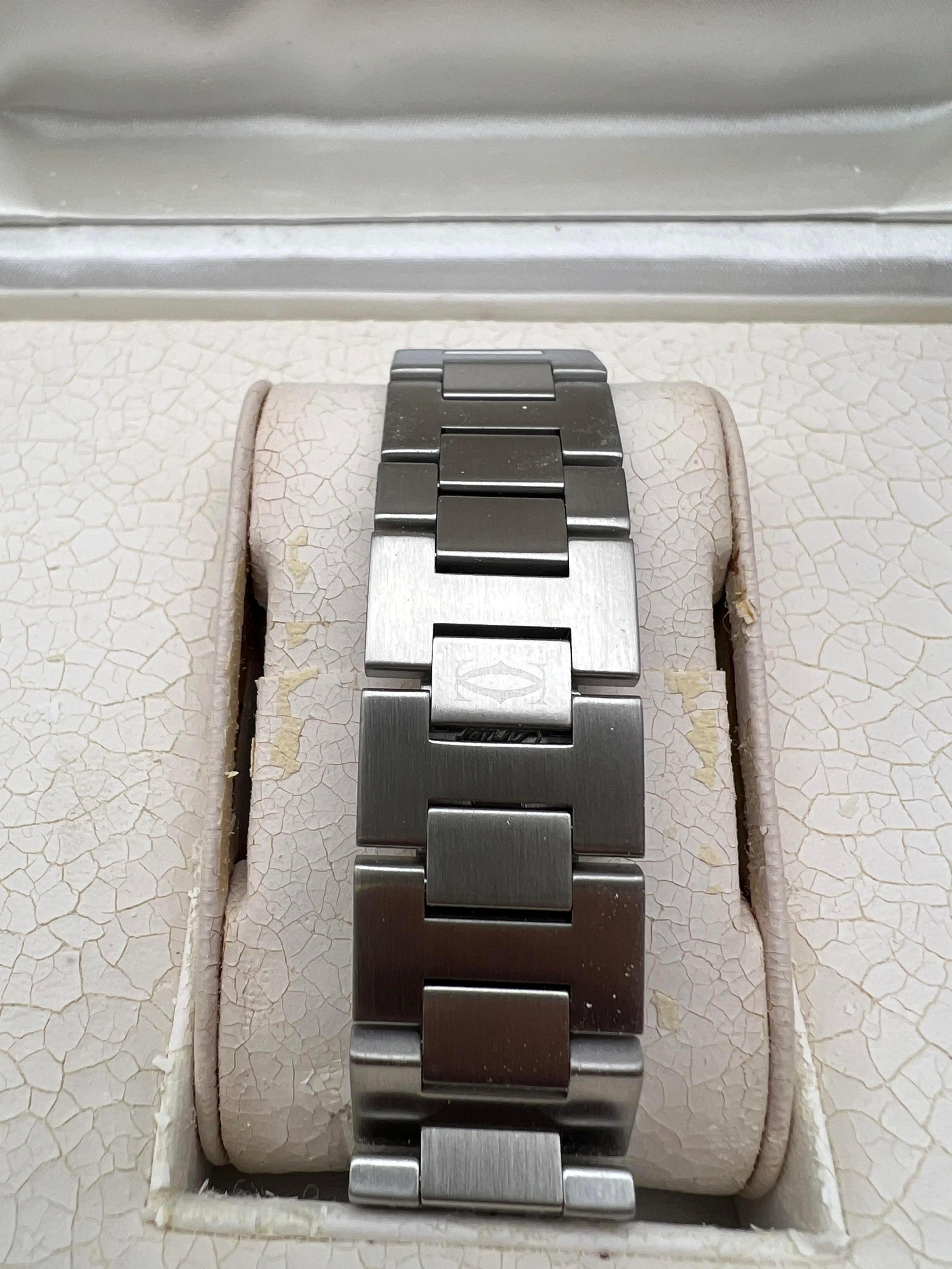Cartier Pasha GMT 35mm Quadrante argento Orologio automatico in acciaio inossidabile W31029M7 in vendita 6