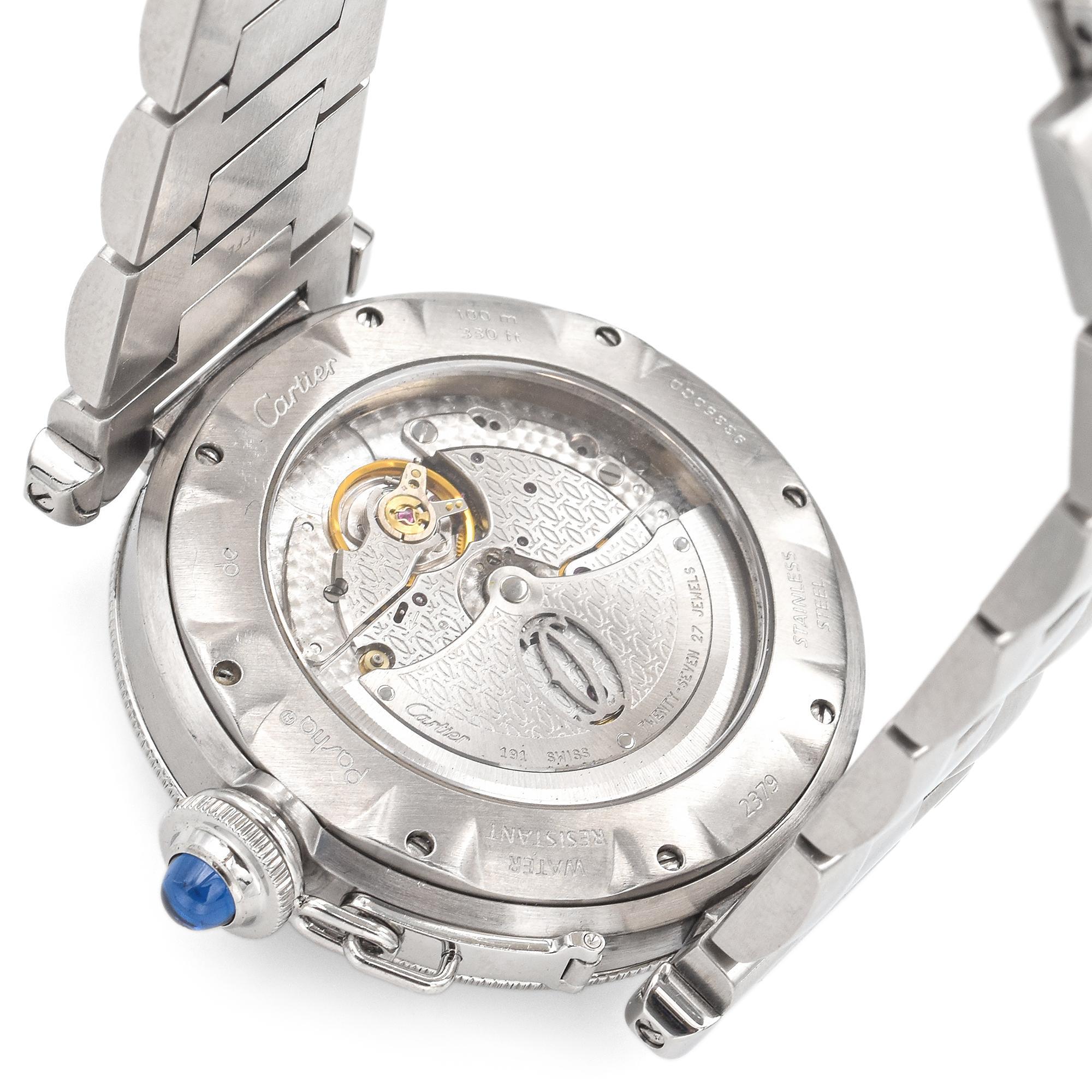 Cartier Pasha Grille Grid Automatic Watch 38mm 2379/93350CD 2
