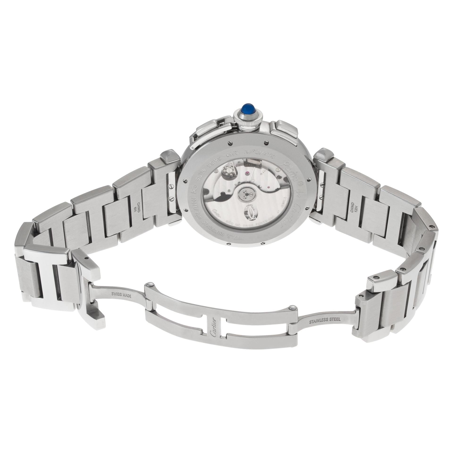 Women's or Men's Cartier Pasha in Stainless Steel, Chronograph, Ref W31085M7 