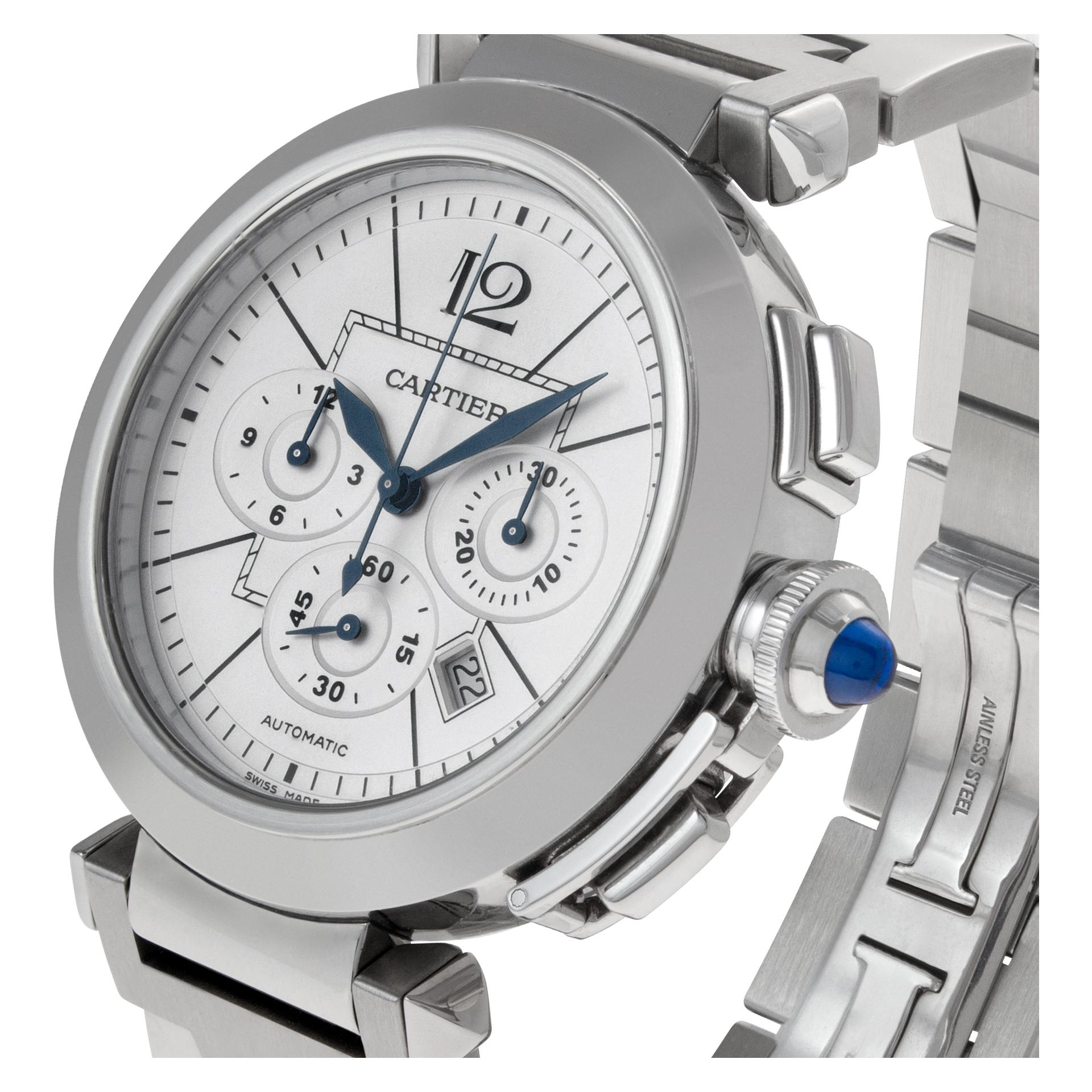 Cartier Pasha in Stainless Steel, Chronograph, Ref W31085M7  2