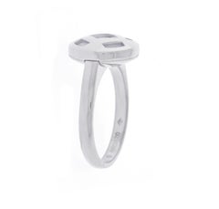 Cartier Pasha Mother Of Pearl 18k White Gold Ring Size 50