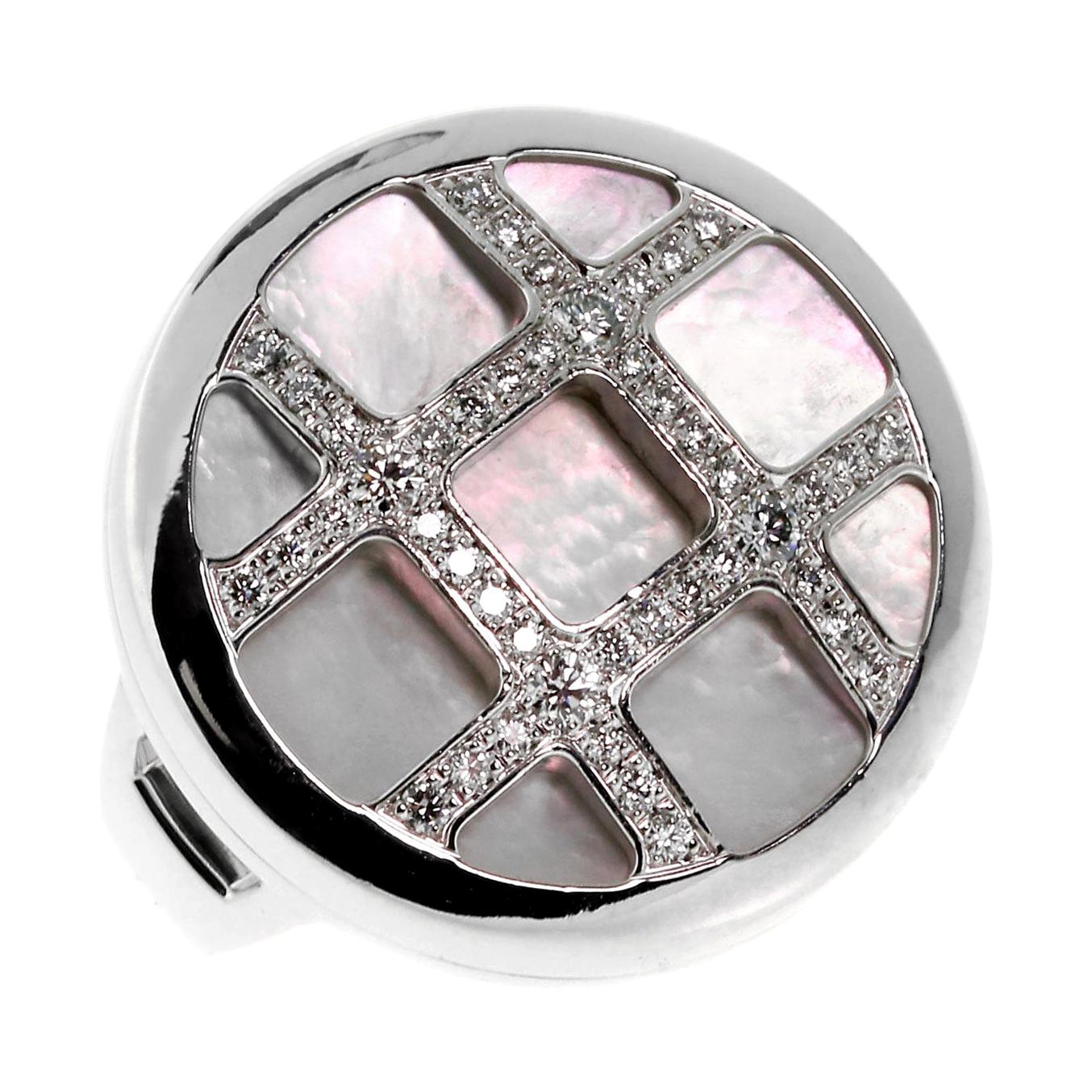 Cartier Bague Pasha en or, nacre et diamants en vente