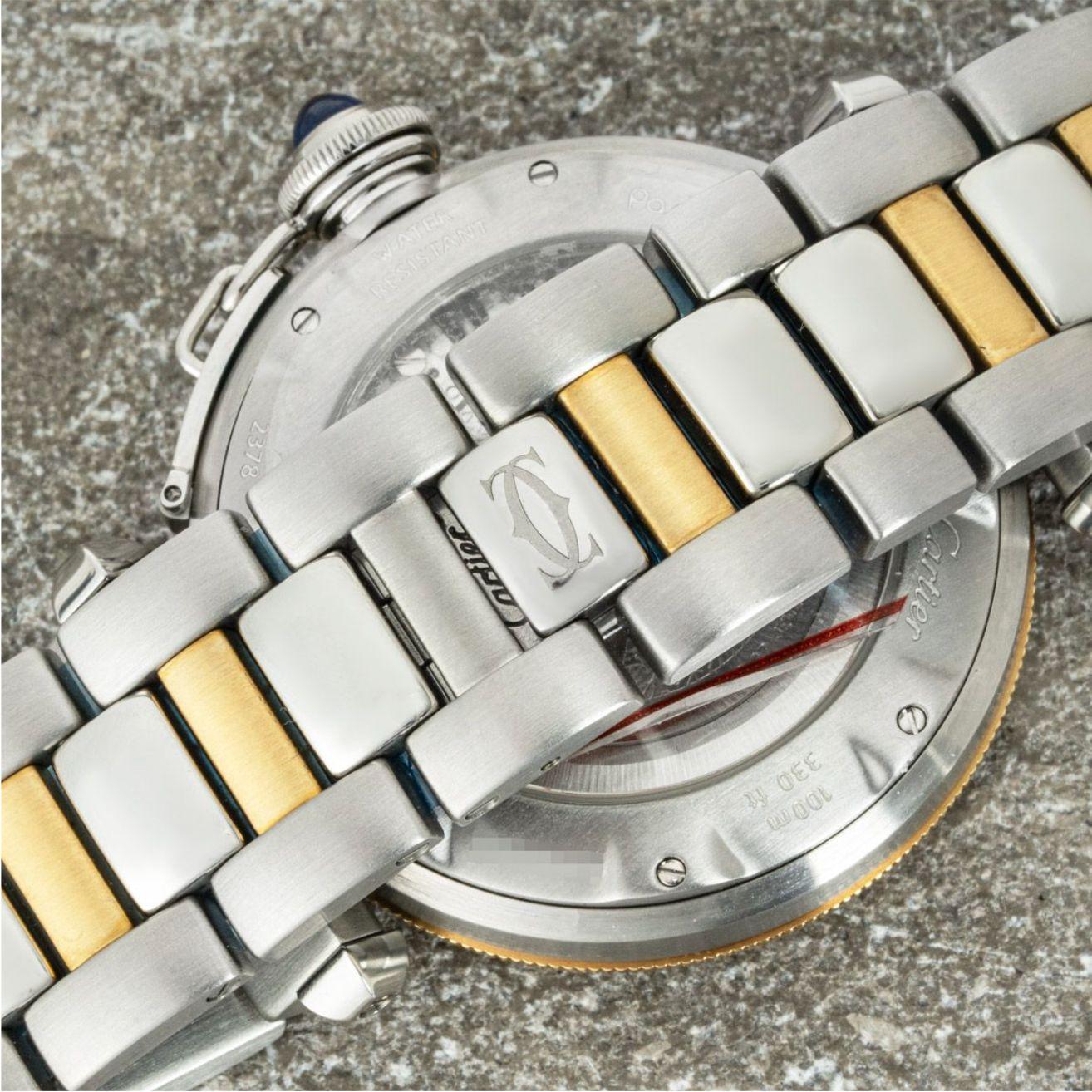 Cartier Pasha Nos Stainless Steel & Yellow Gold Watch 3