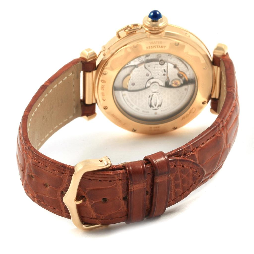 Cartier Pasha Power Reserve GMT 18 Karat Yellow Gold Men's Watch W30144D1 1