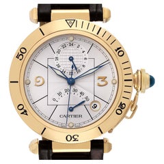 Cartier Pasha Power Reserve GMT 18K Gelbgold Herrenuhr W30144D1