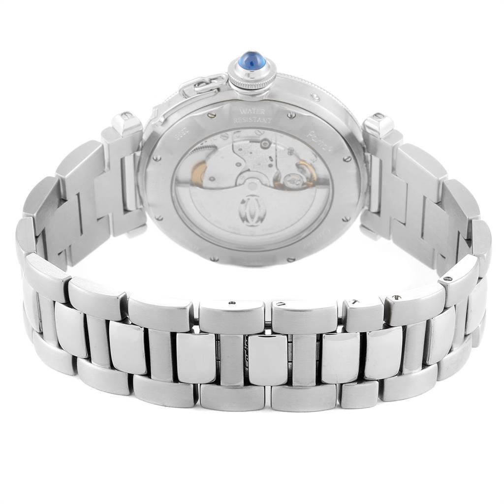 Cartier Pasha Power Reserve GMT Steel Men's Watch W31037H3 Papers 4