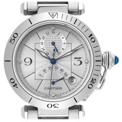 Cartier Pasha Power Reserve Silver Dial Steel Mens Watch W31037H3 Cartier Pasha Power Reserve Silver Dial Steel Mens Watch W31037H3