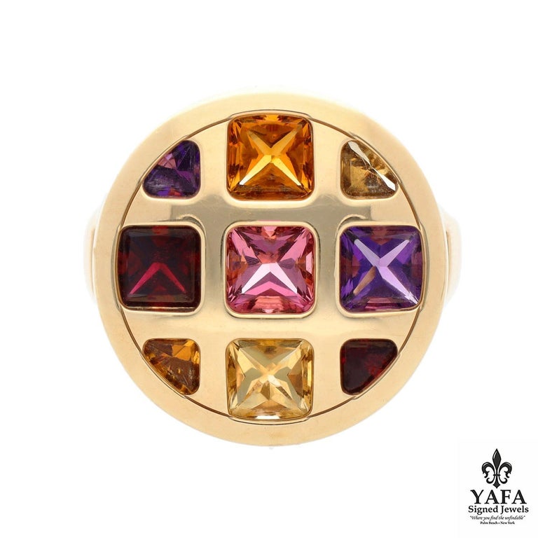 CARTIER Pasha Ring, Multi Stone For Sale at 1stDibs