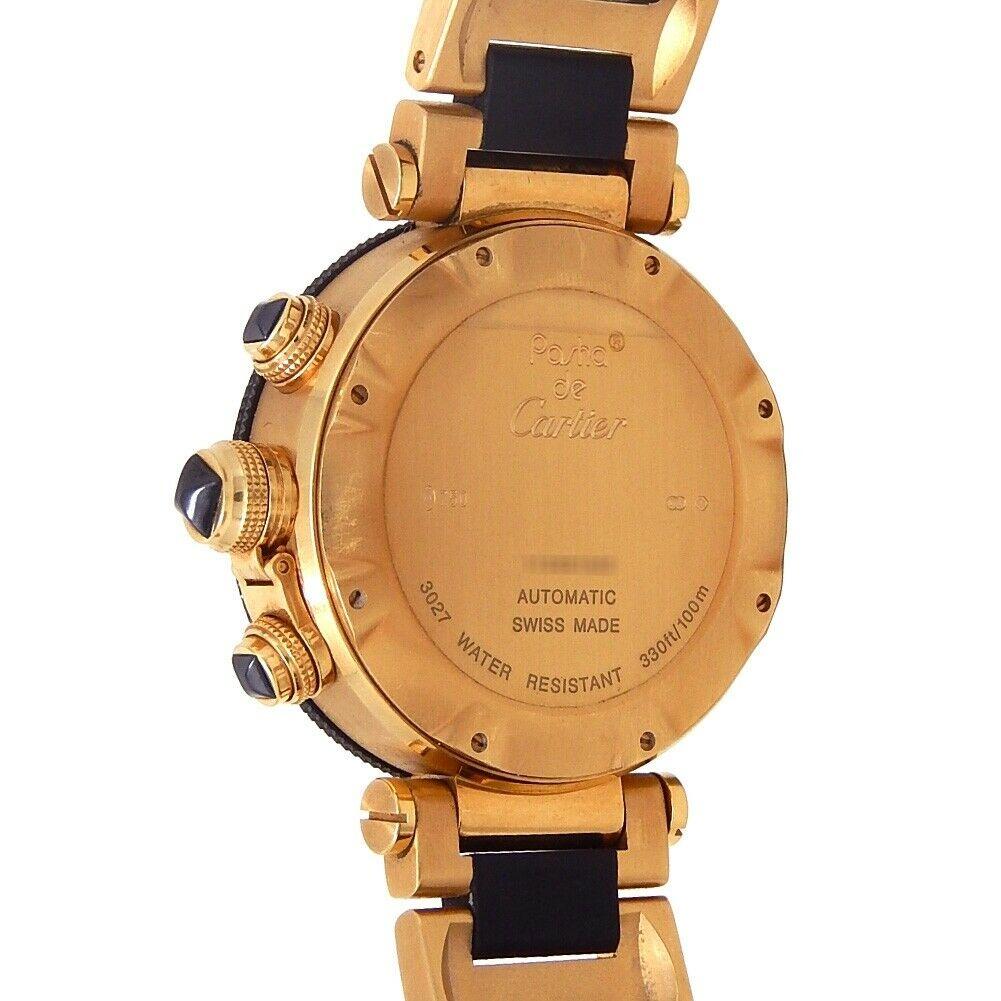 Cartier Pasha Seatimer 18 Karat Yellow Gold Automatic Men's Watch W301970M For Sale 1