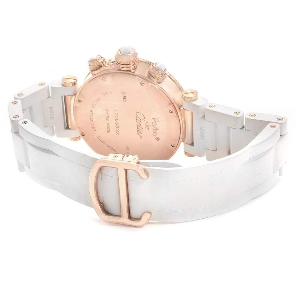 Women's Cartier Pasha Seatimer Rose Gold Diamond Ladies Watch WJ130004